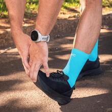 Adult Polyamide Running Socks 3D Cuff Breathable Thermal Comfort High Performance Spinning Cycling - Turquoise - View 7