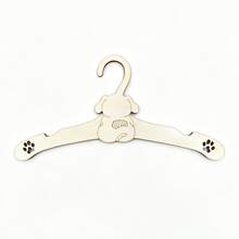 4pcs Cute Cartoon Animal Wooden Baby Hangers, Bear, Rabbit, Puppy Pattern, Non-Slip Nursery Closet Storage Organizer Hooks, Baby Room Decor Hooks - Multicolor - View 14