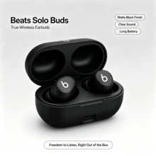 Beats Solo Buds True Wireless Bluetooth Mini In-Ear Earbuds, Stereo Bass Dalam, Pengisian Cepat USB-C, Earphone Olahraga Ringan untuk iPhone Android dan Kebugaran Sehari-hari - View 2