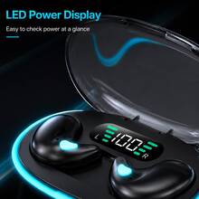 Earbud Nirkabel dengan Indikator Baterai LED, Kontrol Tombol, Kotak Pengisian Daya Ringkas, Pas dan Nyaman, Suara Stereo, Cocok untuk Olahraga, Perjalanan, Kerja, dan Acara Lainnya, Unisex, Baterai 150mAh Terintegrasi - View 7