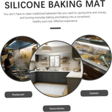 4-Piece Multi-Color Silicone Baking Mat Set, Material, Heat-Resistant And Non-Stick. Size Can Be Cut To Fit Different Baking Pans, Suitable For Baking Macarons, Cookies, Bread, Pizza, Also For Kneading Dough And Heat Insulation. Easy To Clean, Rollable Storage, Reusable And Durable, Essential Tool Set For Baking Enthusiasts - View 8