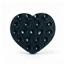 SONH 1PC Heart-Shaped Silicone Double-Sided Suction Cup 19-Piece Heart | Washable & Reusable, Firm Grip Without Falling Off | Suitable For Phone/Tablet Stand And Car Dashboard Mount - Upgraded Version In Multiple Colors - View 22