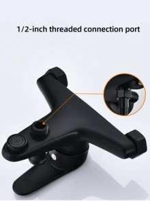 Multifunctional Triple Use Bathroom Water Mixer Valve, Wall-Mount Dual Handle Hot Cold Faucet Valve With Ceramic Core, Zinc Alloy Shower Bathtub Sink Accessories - Multi-color - View 13