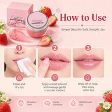 Scrub Bibir Stroberi, Melembapkan dan Mengelupas, Tidak Lengket, Membuat Bibir Lembut dan Halus, 30g - Strawberry - View 6