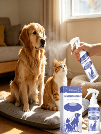Pet Deodorizer Spray, Removes Pet Odors With Fresh Lavender Scent, Specially Designed For Pets. It Has A Significant Effect On Removing Various Odors, Creating A Comfortable And Healthy Living Environment For Pets.