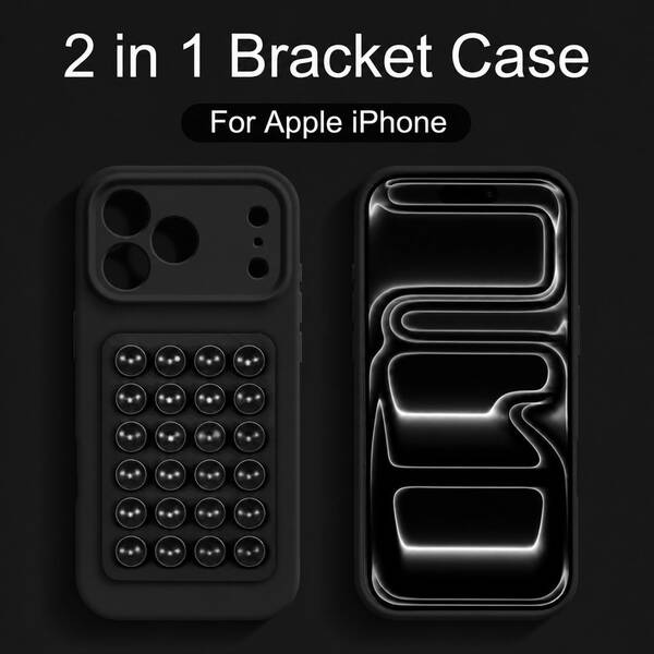 Hands-Free 2-In-1 Suction Bracket For IPhone 18 18Pro 18Pro Max 17 17Pro Max 17 16 16pro 16Pro Max 15 15Pro Max 14 13 12 Pro Pro Max Case, Soft TPU Anti-Drop Protective Shell