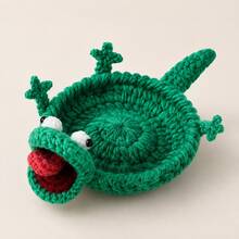 Descansos de Copo de Crochê Feitos à Mão em Formato de Animal (Aprox. 10*10cm) Fofos, Resistentes ao Calor, Protetor de Mesa, Decoração para Casa, Presente - Multicolorido - Visão 2