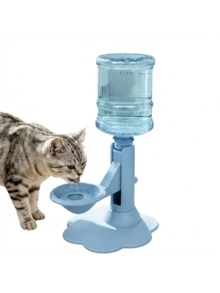 Cat Water Fountain Stand - Anti-Spill Pet Water Bowl Adjustable Height Stand, Automatic Refill, Detachable And Easy To Clean, Indoor/Outdoor Use (Base + Water Bottle) - 650ml - View 13