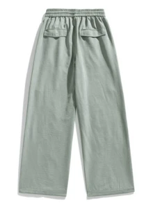 Whitmere Men's Casual Cargo Pants, Long Pants For Autumn/Winter, Daily Wear, Outdoor Commuting, Fashionable Joggers - Mint Blue - View 6