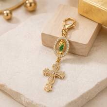 20Pcs St Jude Cross Keychain Ornaments, Religious Saint Jude Medal Bag Decorations, Baptism Communion Confirmation Guest Thank You Gifts, Catholic Church Event Favors - Cut-out Holy Father Cross - View 5