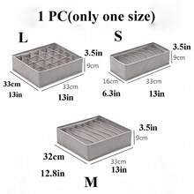 3pcs Socks & Underwear Drawer Organizer Dividers, 33-Grid Foldable Fabric Storage Box For Dresser & Closet, Suitable For Clothes, Baby Clothes, Bras, Panties, Scarves, Ties - Grey - View 14
