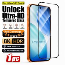 CASECOPS 1片超高清鋼化玻璃螢幕保護貼，適用 Galaxy S/FE S26 Ultra/S26 Plus/S26、S25 Ultra/S25 Plus/S25/S25 Edge、S24/S23/S22/S21/FE 系列，支援指紋解鎖，9H 防刮防摔，全螢幕覆蓋，無塵自動安裝，抗指紋疏油塗層，清晰 4K 顯示，無縫支援 Face ID 相容，超薄、保護殼友好 - 高畫質1片 - 查看 13