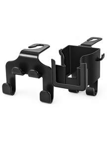 1pc/2pcs Optional Multi-Function Car Seat Back Organizer, Car Cup Holder, Phone Holder And Small Item Hook All-In-One, Hidden Rear Seat Storage Rack With Charging Cable Opening, Suitable For Bags, Beverage Cups, Snacks And Trash Bag Storage Car Accessories - A - View 12