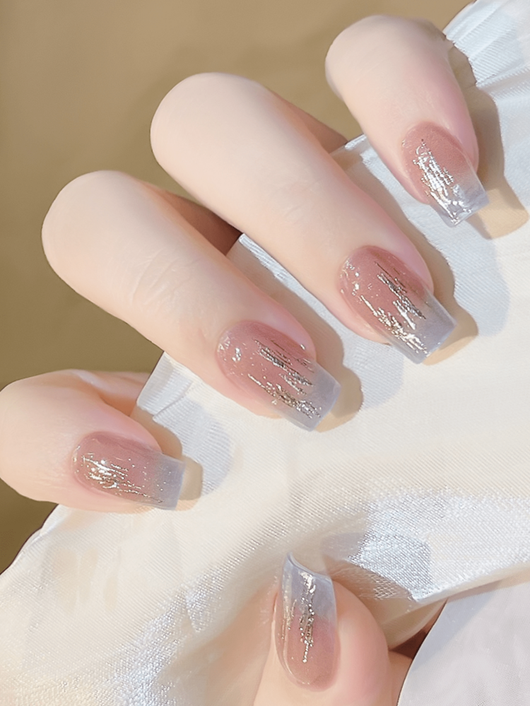 Semi Cured Gel Nail Strips , 20 Pcs Gel Nail Wraps, Stickers, UV Light Required, Salon Quality, Long Lasting - Multicolor - View 4