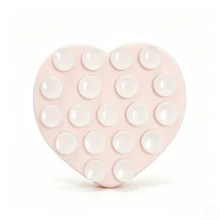 SONH 1PC Heart-Shaped Silicone Double-Sided Suction Cup 19-Piece Heart | Washable & Reusable, Firm Grip Without Falling Off | Suitable For Phone/Tablet Stand And Car Dashboard Mount - Upgraded Version In Multiple Colors - View 17