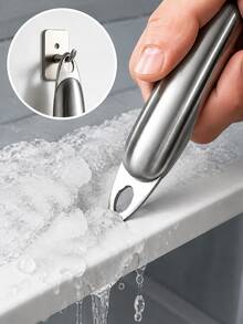1/2pcs Manual Car Snow Scraper And Ice Scraper, Suitable For Car Windshield Snow Removal Tool, Handheld Snow Shovel, Suitable For Car, Truck, SUV Windshield Winter Use, Portable Windshield Cleaning Tool, Car Cleaning Supplies - Multicolor - View 3