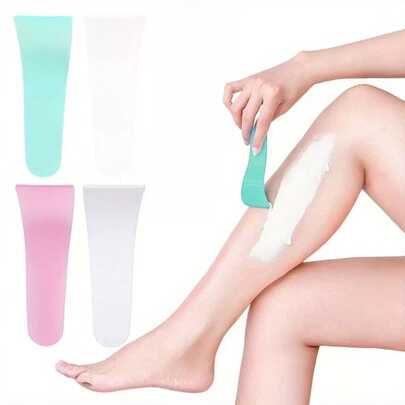 Painless And Painless Hair Removal Silicone Scraper, 1-Piece Set, With An Ergonomic Curved Shape, Reusable, Suitable For Areas Such As Underarms, Legs, Arms, Bikini Line, Etc. Suitable For Both Men And Women. Ideal As A Halloween Or Christmas Gift.