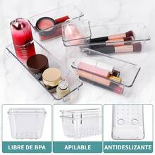 23 Luxury Desktop Storage Units With Drawers - Bathroom, Bedroom, Living Room, Transparent Multifunctional Storage Box - Space Saving, Adjustable, Stackable, For Storing And Organizing Items. Two Gifts Included, 25 Total Received. - 23 Pieces - View 8