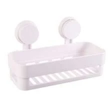 1 pieza Estante de almacenamiento multicolor con doble ventosa fuerte, estante de almacenamiento para baño y tocador, estante de almacenamiento para cocina, apto para uso doméstico - Multicolor - Ver 10