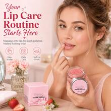Scrub Bibir Stroberi, Melembapkan dan Mengelupas, Tidak Lengket, Membuat Bibir Lembut dan Halus, 30g - Strawberry - View 5