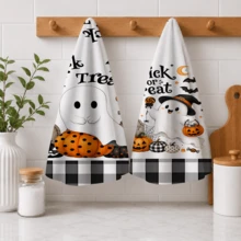 2/4/6 chiếc khăn lau bếp in họa tiết ma, Halloween, có thể dùng làm quà tặng Halloween, trang trí Halloween, khăn lau trà siêu mềm bằng sợi microfiber thấm hút cao, khăn lau bát đĩa, khăn lau vệ sinh, khăn lau tay, phù hợp cho nấu ăn, nướng bánh, lau chùi vệ sinh và trang trí bếp, phụ kiện nhà bếp, vật dụng thiết yếu hàng ngày - Nhiều màu - Xem 6