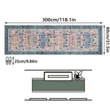 1pc French Aesthetic Fresh - Botanical Floral Bohemian - Runner Rug, Bathroom, Kitchen, Entrance, Hallway, Bedside, Living Room, Bedroom, All Season Soft Machine Washable Mat, Home Decor - Multicolor - View 16