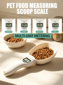 [Produk Terlaris] Timbangan Sendok Takar Presisi Tinggi 800g, Timbangan Elektronik Penting untuk Dapur, Dengan Pengalihan Beberapa Satuan, Fungsi Pengupas Satu Tombol, Layar LED, Cocok untuk Menimbang Makanan Hewan Peliharaan, dll., Baterai Tidak Termasuk. - Sendok timbangan elektronik - View 6
