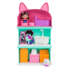 Gabby's Dollhouse Mini Dollhouse Set, Mercat, Cakey, Gabby Room Dollhouse Set, Game Set, Room Game Stickers - Multicolor - View 3