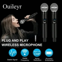 Portable Handheld Microphone, Wireless Microphone, Professional Handheld Unidirectional Moving Coil Noise Canceling Function, 6.35mm Plug, Blue, Suitable For Karaoke, Gaming, Live Streaming And Video Conferencing, Stylish Design | Sturdy Structure, Singing Microphone, 2 In 1 Wireless Microphone, Professional Handheld Microphone, Suitable For Karaoke, Parties, Churches, Performances, Recording - Black - View 8