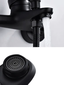 Multifunctional Triple Use Bathroom Water Mixer Valve, Wall-Mount Dual Handle Hot Cold Faucet Valve With Ceramic Core, Zinc Alloy Shower Bathtub Sink Accessories - Multi-color - View 12