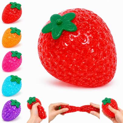 Mainan Squishy Kue Stroberi Berkilau, Mainan Pereda Stres Maltosa Super Lembut dengan Daya Pantul Lambat, Mainan Sensorik Penghilang Stres Lengket untuk Anak-Anak, Hadiah Ulang Tahun, Thanksgiving, Natal & Kado Liburan yang Sempurna