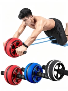 Ab Roller, Abdominal Muscle Exercise Equipment, Home Fitness Exercise Wheel, Gym, Sports, Gym, Home Exercise, Abdominal Exercise Wheel, Abdominal Exercise Roller - Multicolor - View 8