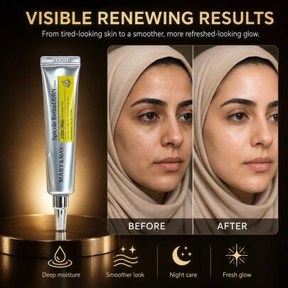 Pelembap Wajah Retinol, Cnidaria Laut Korea & Nano-Liposom, Mengencangkan Pori & Menguatkan Kulit, Mengandung Ceramide & Panthenol, Memperkuat Lapisan Pelindung Kulit yang Rusak, Cocok Untuk Pria dan Wanita Sepanjang Musim