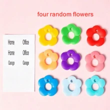4pcs Striped Pattern Non-Slip Silicone Key Caps - Durable Non-Slip Key Identifiers, Suitable For Home, Office And Door Keys - Essential Item, Perfect For Family And Roommates, Keep Items Organized, Great Gift Choice - Multicolor - View 11