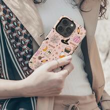 Casing Ponsel Halloween, Casing Ponsel Musim Gugur yang Menyeramkan & Lucu, Kompatibel dengan iPhone 17 16 15 14 Pro Max Plus 13 12 11 - Jeruk - View 4