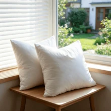 CLSUPER 18/20/21/14x21 Inch White Goose Down/Down Soft Fluffy Throw Pillow Insert, Square Cotton Cover, Plump Washable Quick Rebound Non-Shedding Breathable Cushion Inner, Suitable For Home Decor - White - View 13