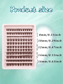 Set Bulu Mata Peri Gaya Anime, Kit Ekstensi Bulu Mata, Bulu Mata Tipis D-Curl 8-16mm Cocok Untuk Pemula DIY di Rumah, Ciptakan Efek Ekstensi Bulu Mata Realistis Dalam Hitungan Menit - C - View 8