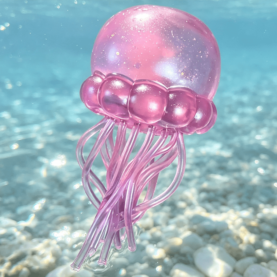 Tachimi 1pc Cute Jellyfish Squishy Toy, Sensory Fidget Toy, Soft Stress Relief Squeeze Toy, Stretchable Taba Squishy, Suitable For Children, Teens And Adults, Party Favors, Birthday Gifts, Classroom Prizes, Gift Bag Fillers,Bagged Delivery,Shipped Randomly