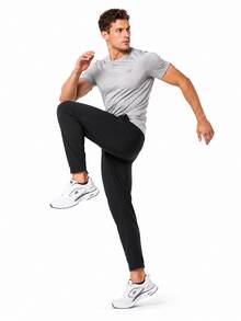 Skechers Men's Cooling Lightweight Wrinkle-Resistant Quick-Drying Straight-Leg Sports Pants - Black - View 3