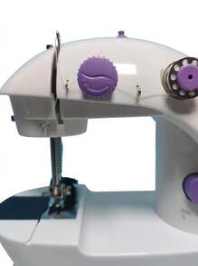 SOKANY Mini Lightweight Multifunctional Electric Sewing Machine With Desktop Overlock And Automatic Winding Function, Dual-Thread Sewing, Suitable For Home Clothing Repair And Handmade Crafts, Easy To Operate - Mauve Purple - View 7