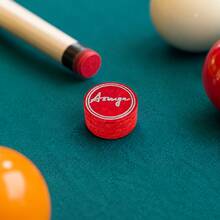 1 buah ujung stik biliar kulit babi 8 lapis merah 14mm, cengkeraman tinggi & tahan aus, cocok untuk biliar Amerika dan snooker. - Merah - View 8