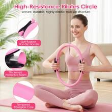14-Piece Pilates Starter Set For Home Workout, Essential Pilates Equipment Set For Women Beginners, With Mini Yoga Ball, 14-Inch Pilates Ring, Resistance Band And Accessories - Multicolor - View 13