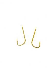 1 Box 100pcs Gold Red Yellow Barbed Mini Flat Carp Fish Hooks - Multicolor - View 3