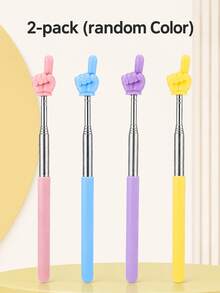 1pc/2pcs/4pcs 68cm Telescopic Finger Reading Stick (Random Color), Teaching Pointer, Multiple Colors Available, Reading Finger Telescopic Pointer, Pointing Teaching Tool Baton, Teacher's Teaching Stick, Parent/Teacher Teaching Aid Pointer, Reading Stick For Book Learning, Suitable For Birthday Gift Bags, Party Fillers, Classroom Rewards And Carnival Prizes (Random Color) - Multicolor - View 12