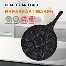 1 buah Wajan Pancake Kecil, Panci Pancake Kecil, Pembuat Pancake dengan 7 Desain Cetakan - View 7