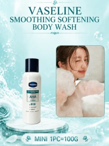 Vaseline Smooth & Soft Body Wash, Full Size 500g, Travel Size 100g, Deep Cleansing, Moisturizing & Softening, Exfoliating, Improves Rough Skin, Suitable For All Skin Types - Body Wash - View 12