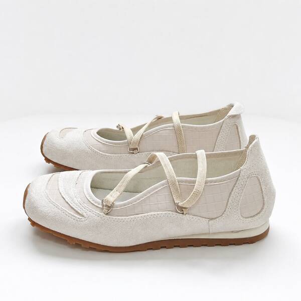 Low Vamp Ballet Mary Jane Shoes Spring New Women's Shoes Korean Style Soft Sole Ultra-Light Cross Strap Design Athletic College Gym