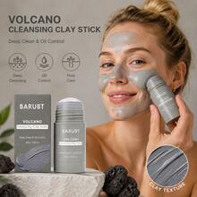 BARUBT New Rotating Volcanic Mud Cleansing Stick Deep Oil Control Blackhead Removal Solid Mud Mask, 40g - Charcoal - View 8