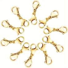 5pcs Lobster Clasp, Necklace Clasp, Classic High-End Design Necklace Clasp, Closure Clasp, Necklace Extender Connector, Suitable For Jewelry Chain, Bracelet, Necklace, Can Be Used For Making Beaded Jewelry, DIY Handicrafts - Multi-color - View 6