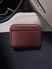 Kantong Penyimpanan Mobil Multifungsi dengan Perekat Kait dan Loop, Kapasitas Besar, Tidak Meninggalkan Sisa, Tempat Penyimpanan yang Dapat Dilepas dengan Lubang Kabel Pengisi Daya, Cocok untuk Dashboard Mobil, Pintu, Sandaran Kursi untuk Ponsel, Kunci, Earbud, dan Aksesori Interior Kecil Lainnya - A - View 11